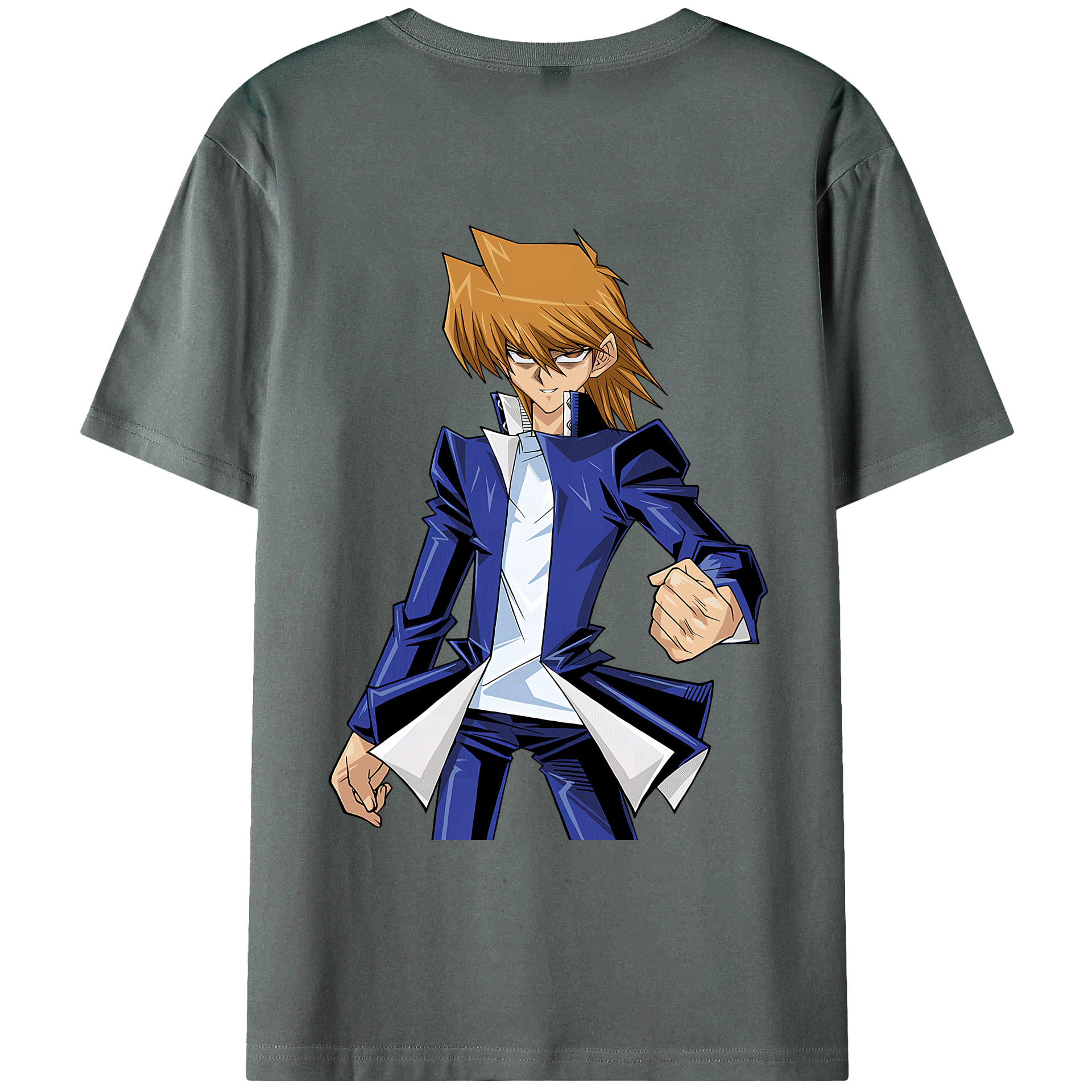 （画像用） 遊☆戯☆王 Yu-Gi-Oh! 綿100％ メンズ半袖Tシャツ（バックプリント） 通気性